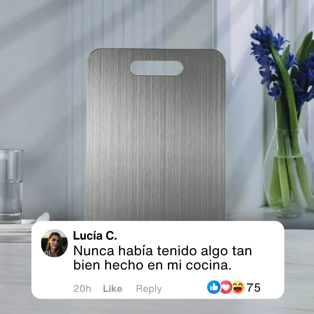 Titanio 100% Puro. Cocina sin bacterias ni tóxicos