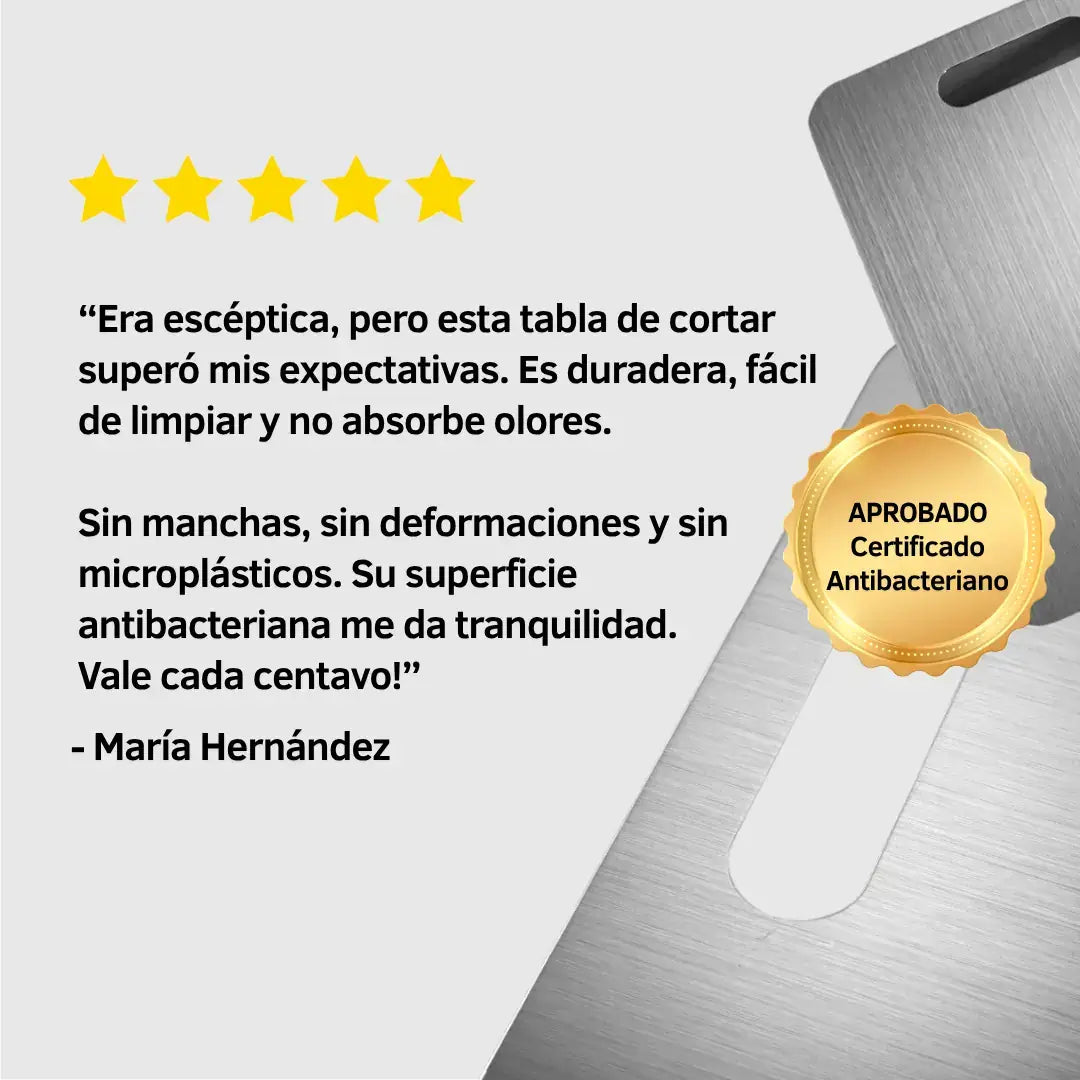 Titanio 100% Puro. Cocina sin bacterias ni tóxicos