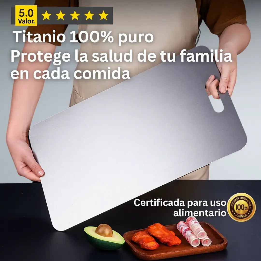 Titanio 100% Puro. Cocina sin bacterias ni tóxicos
